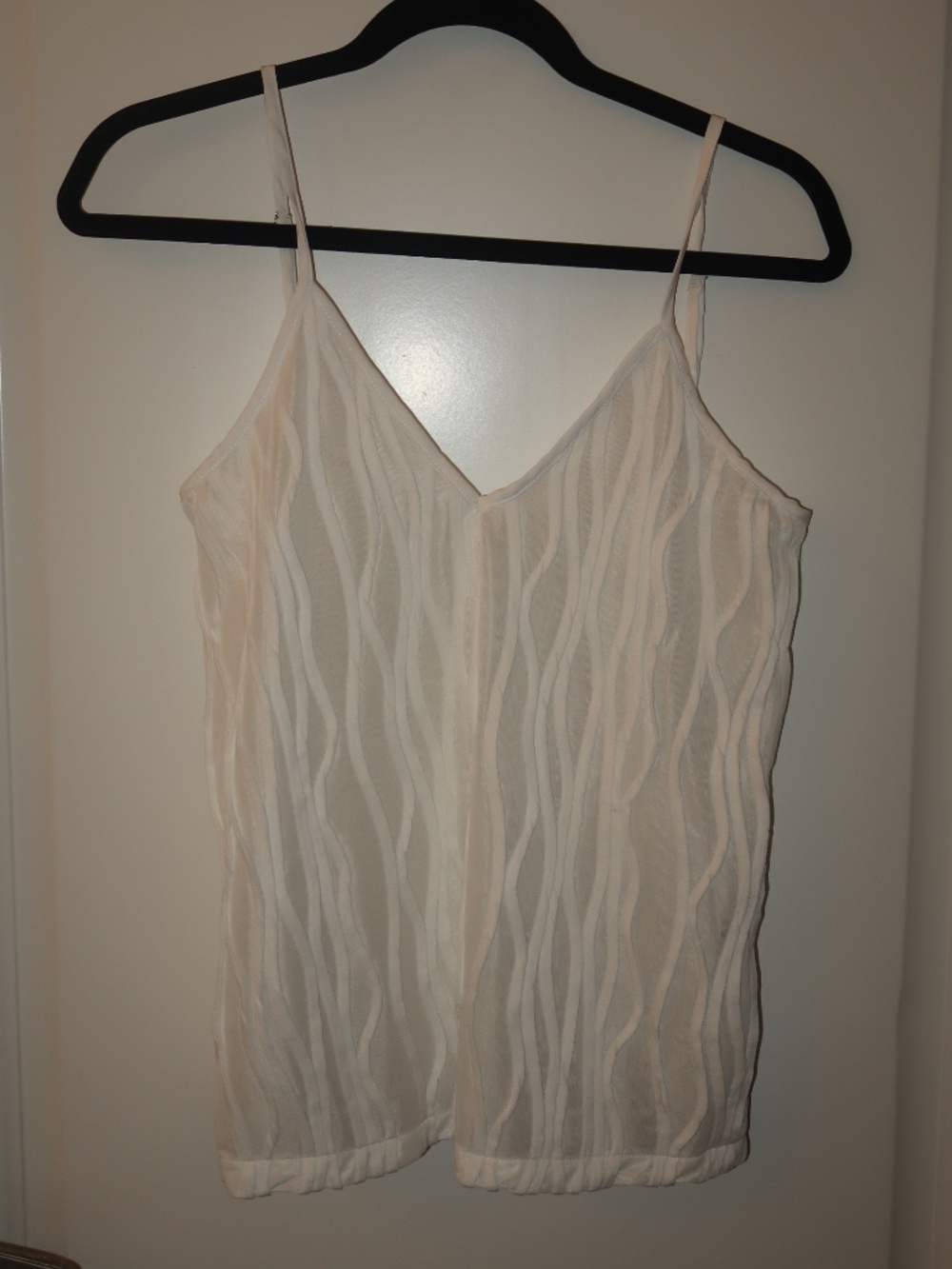 y2k sheer white tank top